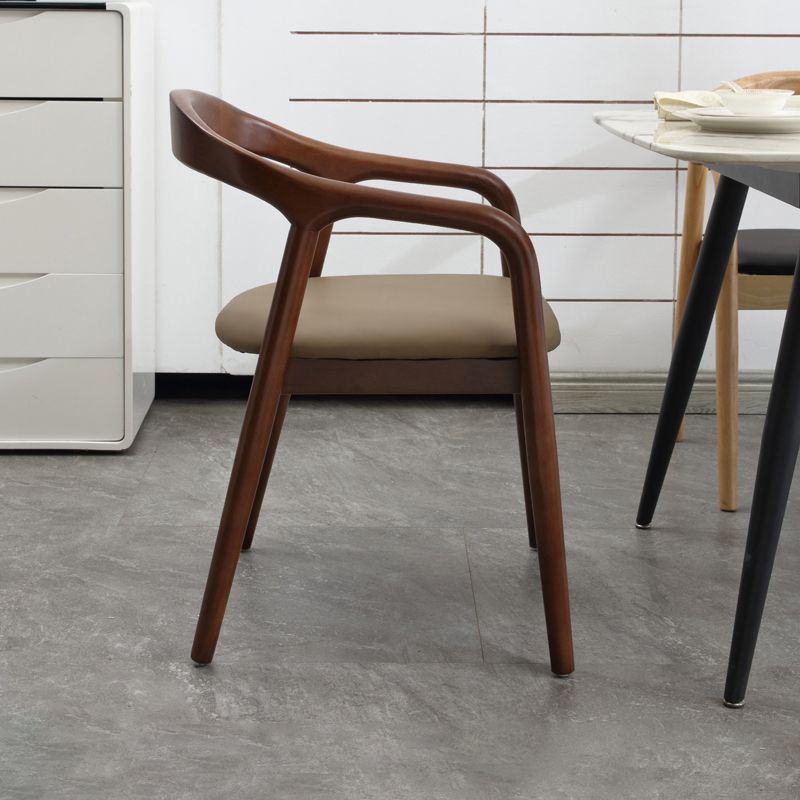 Traditional Style Solid Wood Chair Open Back Arm Kitchen Dining Chairs Clearhalo ' kitchen&dining_furn' 'Dining Chairs' 'Dining Tables & Seating' 'dining_chair' 'furn' 'furn_dining_chair' 'Furniture' 'furniture_dining_chair' 'Kitchen & Dining Furniture' 'kitchen' 1200x1200_e26b7c3a-ff4d-4575-a8b3-1f3bc0390667