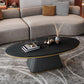 17.7"H Modern Metal Frame Single Foot Base Slate Oval Coffee Table Clearhalo 'Coffee & Accent Tables' 'Coffee Tables' 'coffee_tables' 'furn' 'furn_coffee_tables' 'Furniture' 'Living Room Furniture' 1200x1200_e26c715b-7a17-4ccc-b740-b7e9d9fd2d4c