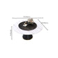 Metal Pedestal Table Convertible Dining Table for Dining Room