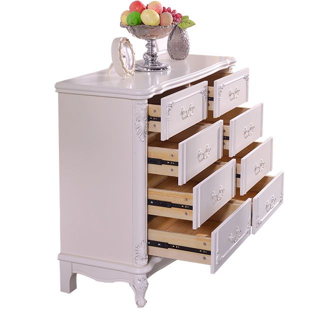 Modern Style Engineered Wood Buffet Sideboard White Buffet Server for Dining Room Clearhalo 'buffet_sideboard' 'Buffets & Sideboards' 'furn' 'furn_buffet_sideboard' 'Furniture' 'furniture_buffet_sideboard' 'Kitchen & Dining Furniture' 1200x1200_e26d1fc1-145a-4cc7-8e66-35a79705dcc4
