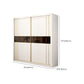 White Wardrobe Closet Engineered Wood Wardrobe Armoire with Garment Rod