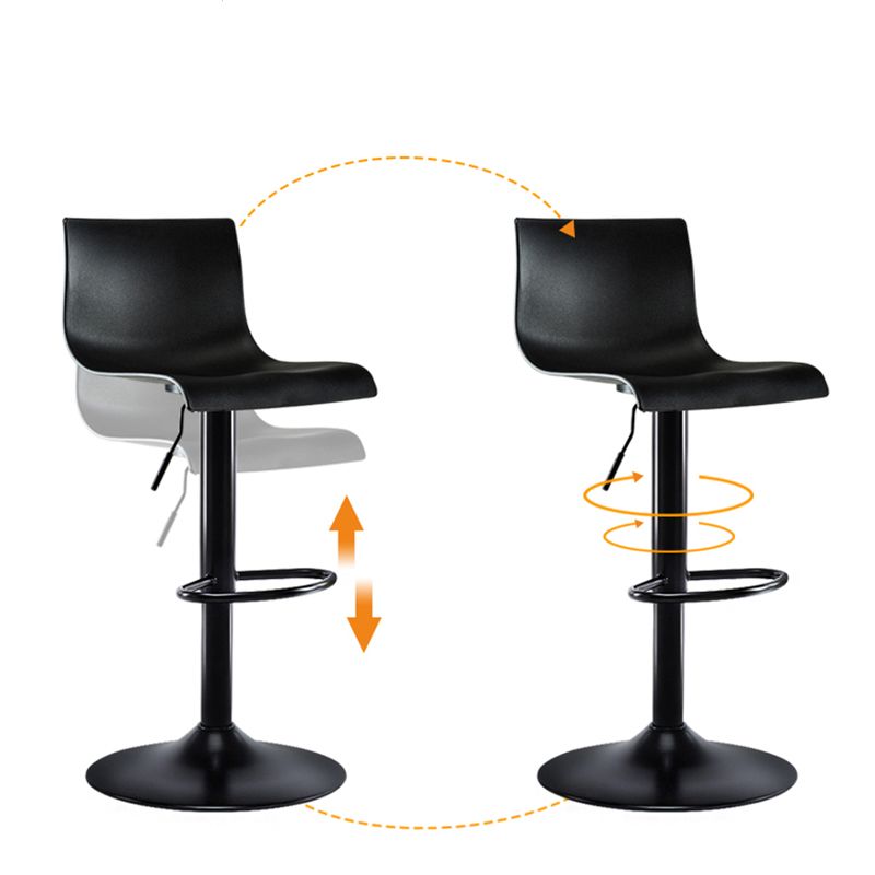 Industrial Style Bar-stool with Adjustable Height Metal Leg for Counter Bar Clearhalo 'Bar Furniture' 'Bar Stools' 'bar_stools' 'furn' 'furn_bar_stools' 'furniture_bar_stools' 'Kitchen & Dining Furniture' 'kitchen&dining_furn' 'kitchen' 'kitchen_furn' Furniture' 1200x1200_e2704ee0-98e5-4c50-8a82-04358f86a2e6