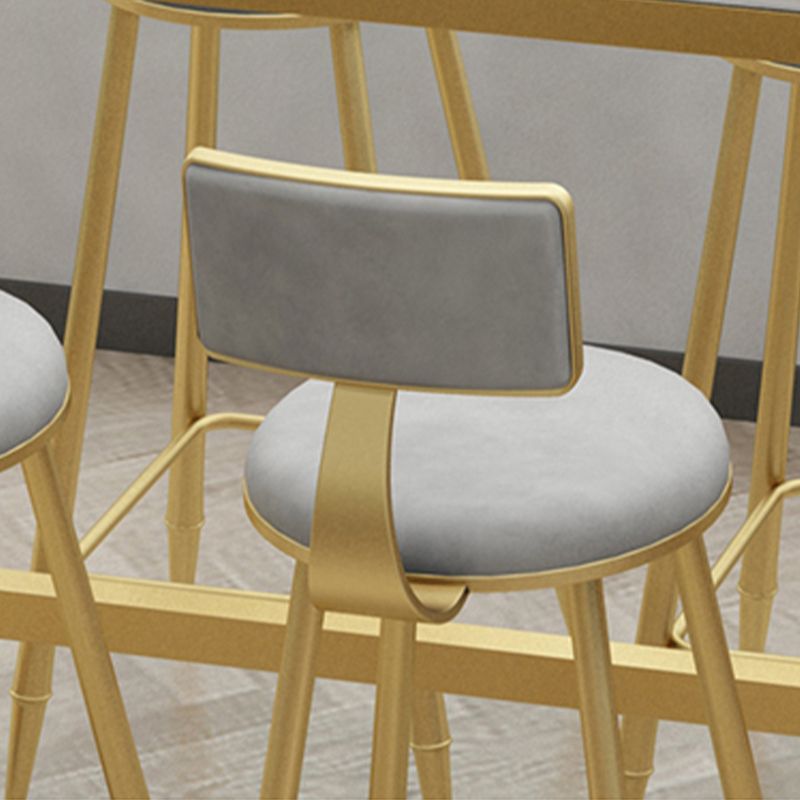 Scandinavian Upholstered Counter Stool Round Bar-height Bar Stool for Indoor Clearhalo 'Bar Furniture' 'Bar Stools' 'bar_stools' 'furn' 'furn_bar_stools' 'Furniture' 'Kitchen & Dining Furniture' 1200x1200_e272319d-a2eb-49a1-9d69-ffb706bf031f