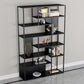 9.8" H Industrial Antique Finish Shelf Bookcase Etagere Metal Bookshelf