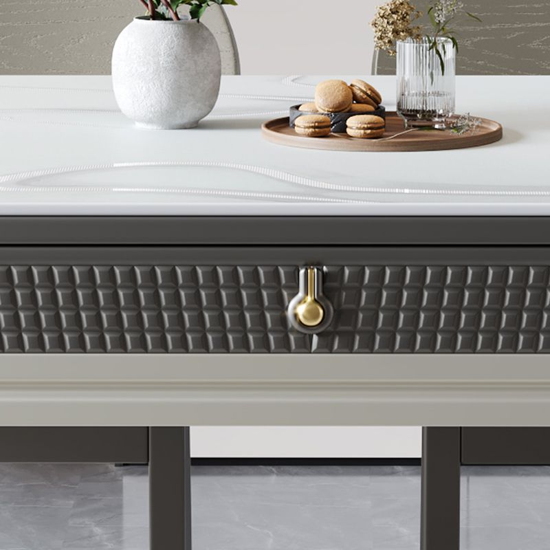 5/7/9/11 Pieces Modern Round Sintered Stone Dining Set for Home Clearhalo 'Dining Room Sets' 'Dining Tables & Seating' 'dining_room_set' 'furn' 'furn_dining_room_set' 'Furniture' 'Kitchen & Dining Furniture' 1200x1200_e2731120-3c84-43c1-8c38-a293a5b9ecb9