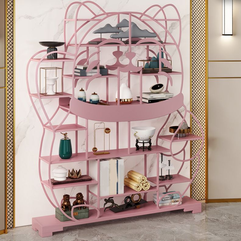 Glam Shelves Included Bookcase Standard Open Back Metal Bookshelf Clearhalo 'Bookcases' 'furn' 'furn_bookcases' 'Furniture' 'Office Furniture' 1200x1200_e2759489-9c92-4200-b180-ddd164f95bdf