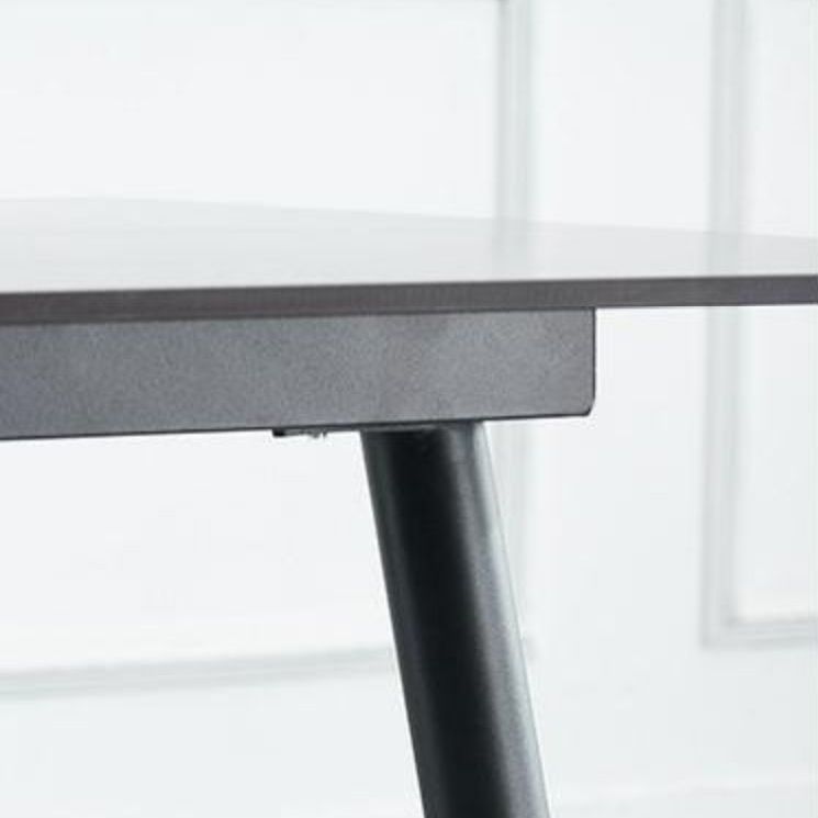 長方形のダイニングテーブル産業石のトップダイニングテーブル4本の足のトップダイニングテーブル