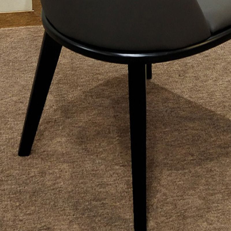 Contemporary Upholstered Dining Chairs Parsons Side Chair in Grey Clearhalo 'Dining Chairs' 'Dining Tables & Seating' 'dining_chair' 'furn' 'furn_dining_chair' 'Furniture' 'Kitchen & Dining Furniture' 1200x1200_e277c477-c74b-4fd2-bc29-02b27acb3133