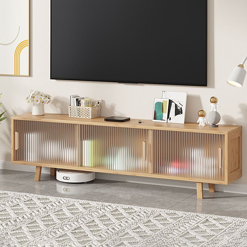 Moderne tv-mediastandaard met gesloten opslag 12" W tv-standaardconsole met kasten