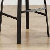 Modern Armless Stackable Counter Stool Iron Cafe Bar Stool with Cushion and Pedal