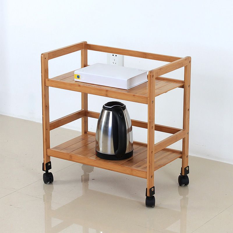 Bruine kleur moderne stijl boekenplank bamboe boekenkast voor studieruimte