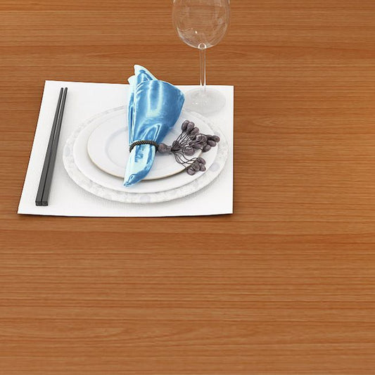 Mesa de comedor de madera sólida Mesa de comedor marrón industrial con marco negro