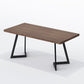 Industrial Brown Dinner Table Solid Wood Table with Metal Base for Dining Room Clearhalo ' dining_table' 'Dining Tables & Seating' 'Dining Tables' 'furn' 'furn_dining_table' 'Furniture' 'furniture_dining_table' 'Kitchen & Dining Furniture' 'kitchen&dining_furn' 'kitchen' 'kitchen_dining_table' 1200x1200_e27eebdd-7728-484a-bf15-4400386079d2