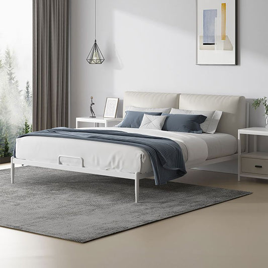 Upholstered Headboard Bed Standard Metal and Upholstered Bed Clearhalo 'Bedroom Furniture' 'Beds' 'furn' 'furn_beds' 'Furniture' 1200x1200_e280657e-6ea4-412b-b774-14517e8e90f0