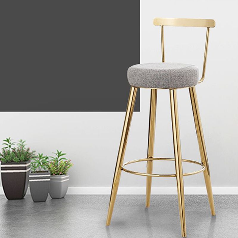 Indoor Scandinavian Counter Chair Round Upholstered Counter Height Stool Clearhalo 'Bar Furniture' 'Bar Stools' 'bar_stools' 'furn' 'furn_bar_stools' 'Furniture' 'Kitchen & Dining Furniture' 1200x1200_e2810491-a031-4843-99ba-0bf1bf7dafe3