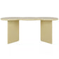 Irregular Shaped Office Laptop Table Wood Writing Desk with 4 Legs