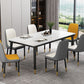 Industrial Style Home Sintered Stone Dining Table Rectangle Shape Table with 4 Legs Base Clearhalo ' dining_table' 'Dining Tables & Seating' 'Dining Tables' 'furn' 'furn_dining_table' 'Furniture' 'furniture_dining_table' 'Kitchen & Dining Furniture' 'kitchen&dining_furn' 'kitchen' 'kitchen_dining_table' 1200x1200_e283fcf0-b2c4-493b-a475-99ab6f8980e8