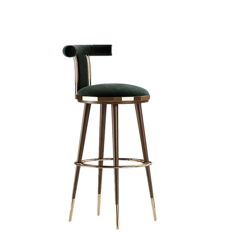 Glam Upholstered Bar Stool Glam Backrest Counter Stool for Bristol Clearhalo 'Bar Furniture' 'Bar Stools' 'bar_stools' 'furn' 'furn_bar_stools' 'Furniture' 'Kitchen & Dining Furniture' 1200x1200_e286aad7-0484-40d2-b675-09cb32e8c4c6