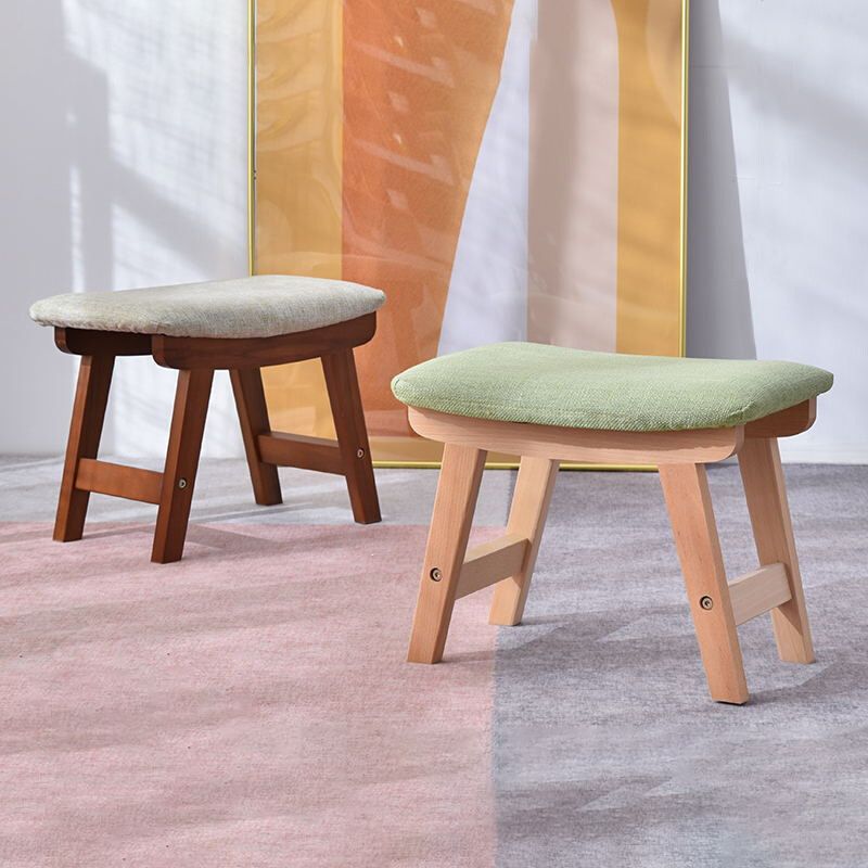 Rectangle Ottoman Contemporary Footstools Linen Upholstered Tear Resistant Ottoman Clearhalo 'furn' 'furn_ottomans_poufs' 'Furniture' 'Living Room Furniture' 'Ottomans & Poufs' 'ottomans_poufs' 1200x1200_e2884b83-12f9-478f-b740-d3f7e792cf16