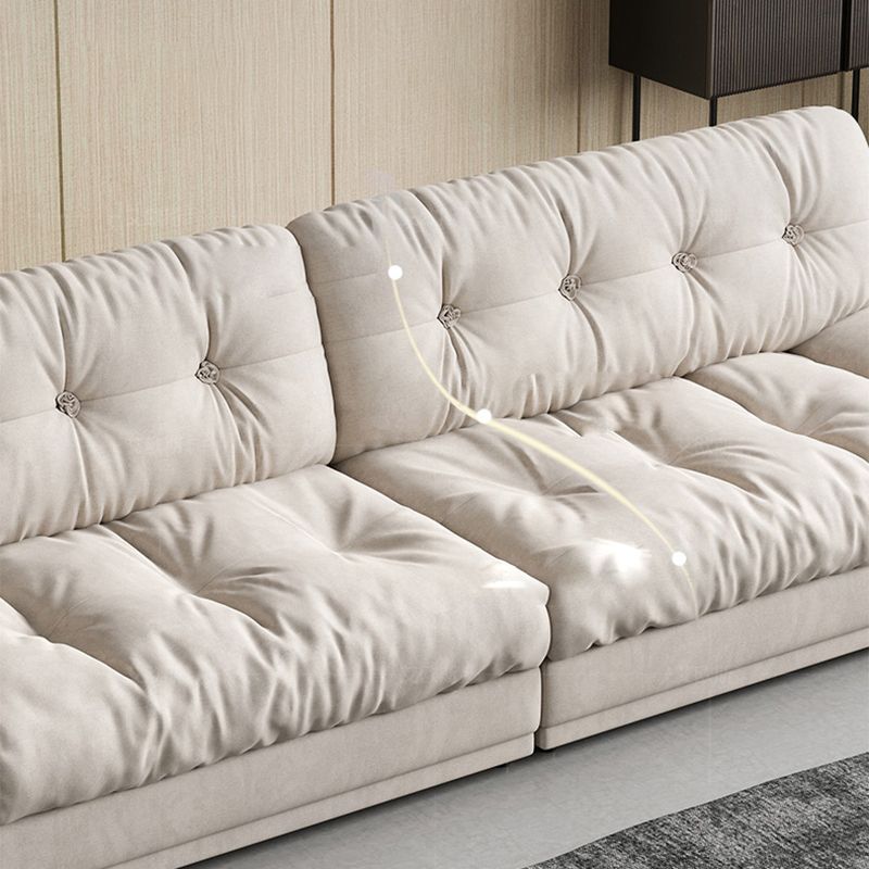 Faux Leather/ Suede Contemporary Tufted Split-Back Settee Sofa Clearhalo 'furn' 'furn_sofas' 'Furniture' 'Living Room Furniture' 'Sofa' 'sofas' 1200x1200_e28ac961-d36b-4bde-92cc-345cd1451f59