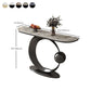 Tavolo accento console glam di divani console di finitura antica in pietra