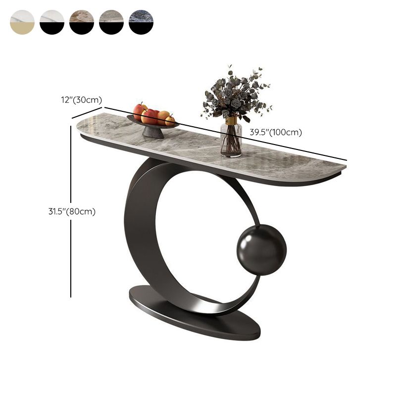 Tavolo accento console glam di divani console di finitura antica in pietra