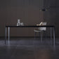 Simplicity Rectangle Dining Room Table Sintered Stone Table with 4 Black Legs Clearhalo ' dining_table' 'Dining Tables & Seating' 'Dining Tables' 'furn' 'furn_dining_table' 'Furniture' 'furniture_dining_table' 'Kitchen & Dining Furniture' 'kitchen&dining_furn' 'kitchen' 'kitchen_dining_table' 1200x1200_e28d8f53-a6ea-4eea-8883-ecf3f12b0663