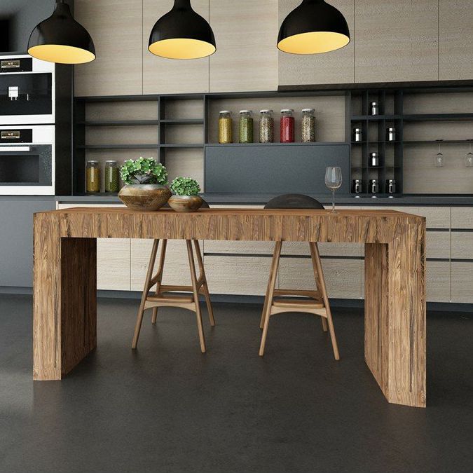 Modern Style Bar Dining Table Rectangle Solid Wood Bar Table for Kitchen Clearhalo 'Bar Furniture' 'Bar Tables' 'bar_tables' 'furn' 'furn_bar_tables' 'Furniture' 'Kitchen & Dining Furniture' 1200x1200_e28e4a82-bfa7-4567-adbe-d9e13058ec93