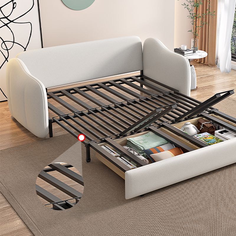 Canapé de bras rond brun clair