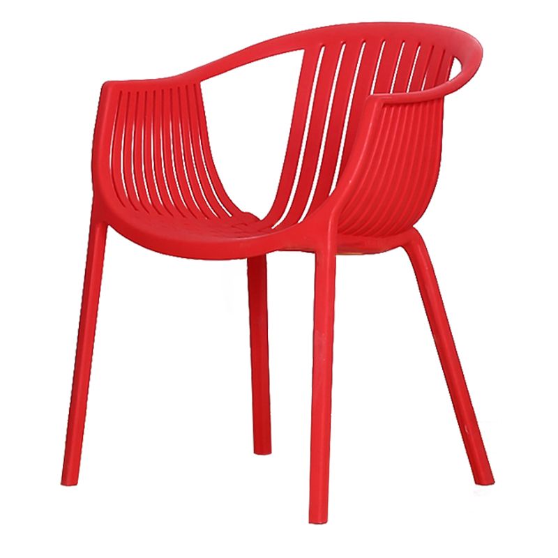 Scandinavian Dining Arm Chairs Plastic Slat Back Dining Armchair (Set of 4) Clearhalo ' kitchen&dining_furn' 'Dining Chairs' 'Dining Tables & Seating' 'dining_chair' 'furn' 'furn_dining_chair' 'Furniture' 'furniture_dining_chair' 'Kitchen & Dining Furniture' 'kitchen' 1200x1200_e28f2b92-0852-4f63-ae55-f2d7b4ae8a38