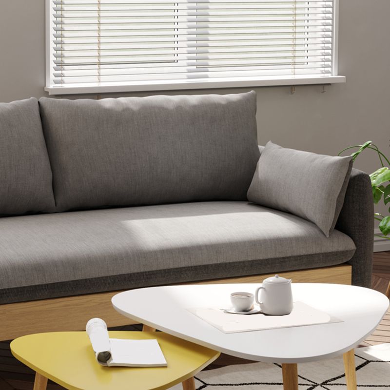 Living Room Fabric Loveseat Cushion Back Settee with Square Arms Clearhalo 'furn' 'furn_sofas' 'Furniture' 'furniture_sofas' 'Living Room Furniture' 'Sofa' 'sofas' 1200x1200_e28f565e-8ab2-465e-a9d8-f1ffa9447da4