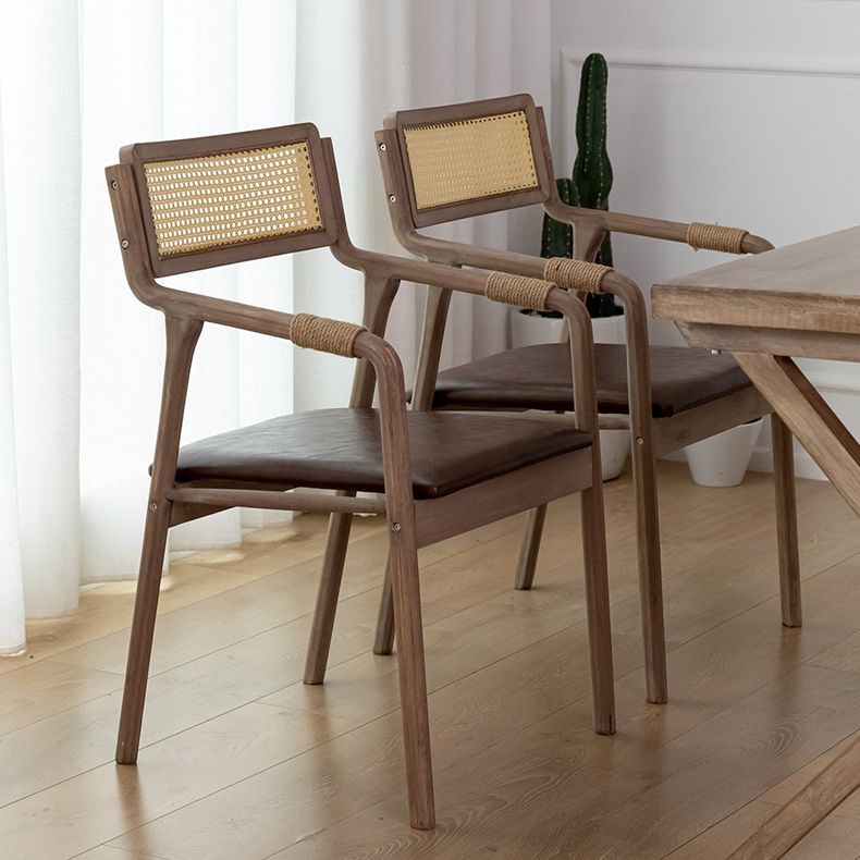 Traditional Style Rubberwood Chairs Kitchen Open Back Dining Side Chair Clearhalo ' kitchen&dining_furn' 'Dining Chairs' 'Dining Tables & Seating' 'dining_chair' 'furn' 'furn_dining_chair' 'Furniture' 'furniture_dining_chair' 'Kitchen & Dining Furniture' 'kitchen' 1200x1200_e290b678-2371-48c4-b544-ec7dd2147550