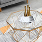 Modern Frame Coffee Table Round Glass Top Coffee Cocktail Table Clearhalo 'Coffee & Accent Tables' 'Coffee Tables' 'coffee_tables' 'furn' 'furn_coffee_tables' 'Furniture' 'Living Room Furniture' 1200x1200_e2911ab5-2731-40d4-b34f-566f1875788e