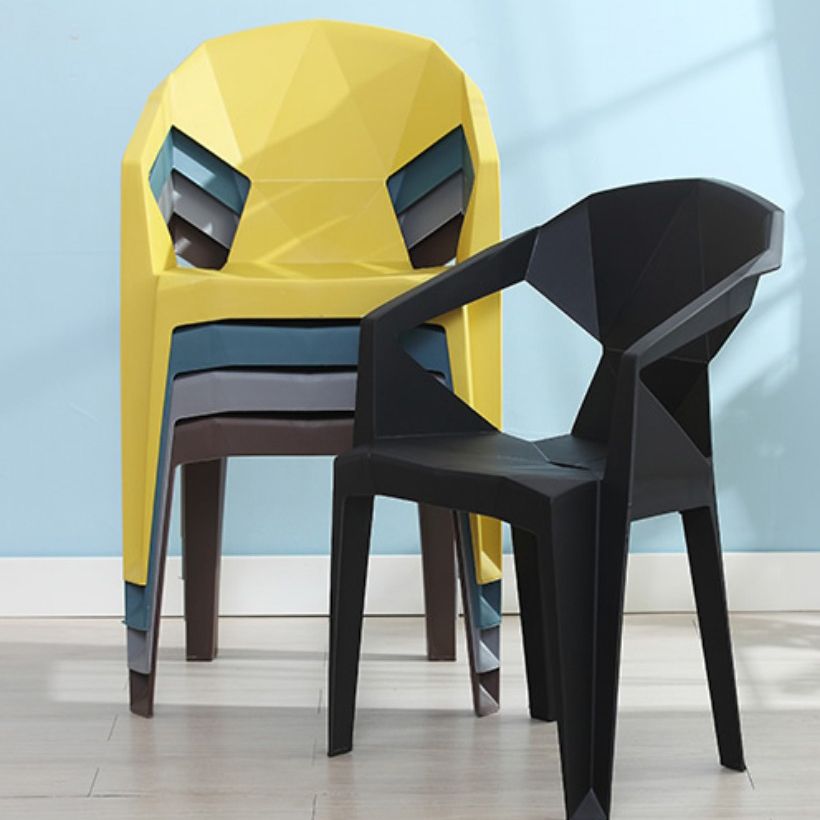 Modern Style Chair Dining Arm Chairs for Kitchen with Plastic Legs Clearhalo 'Dining Chairs' 'Dining Tables & Seating' 'dining_chair' 'furn' 'furn_dining_chair' 'Furniture' 'furniture_dining_chair' 'Kitchen & Dining Furniture' 1200x1200_e291ac48-098a-4ad0-9ffa-e21d435058ac