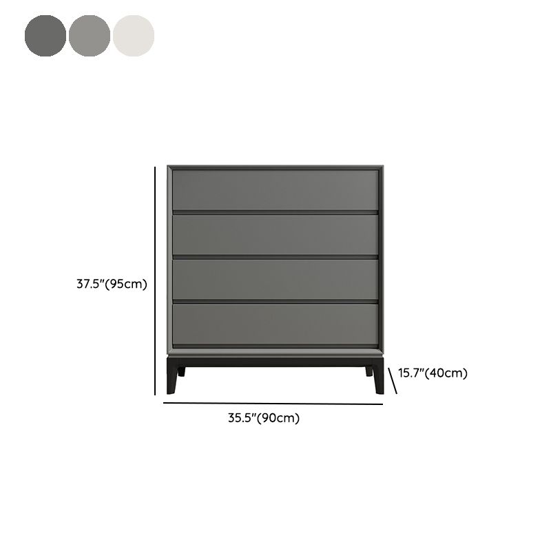 Moderne houten opbergkist met zachte close laden voor slaapkamer