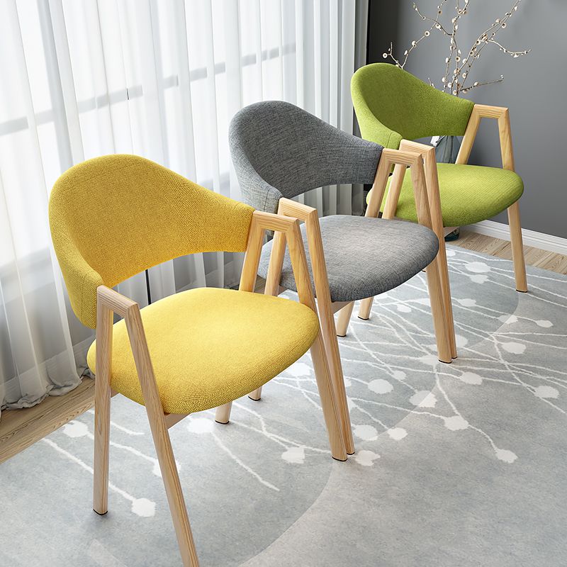 Contemporary Metal Dining Arm Chair Velvet Dining Side Chair for Home Use Clearhalo ' kitchen&dining_furn' 'Dining Chairs' 'Dining Tables & Seating' 'dining_chair' 'furn' 'furn_dining_chair' 'Furniture' 'furniture_dining_chair' 'Kitchen & Dining Furniture' 'kitchen' 1200x1200_e2927a7f-da3f-431c-9747-3013af15249d