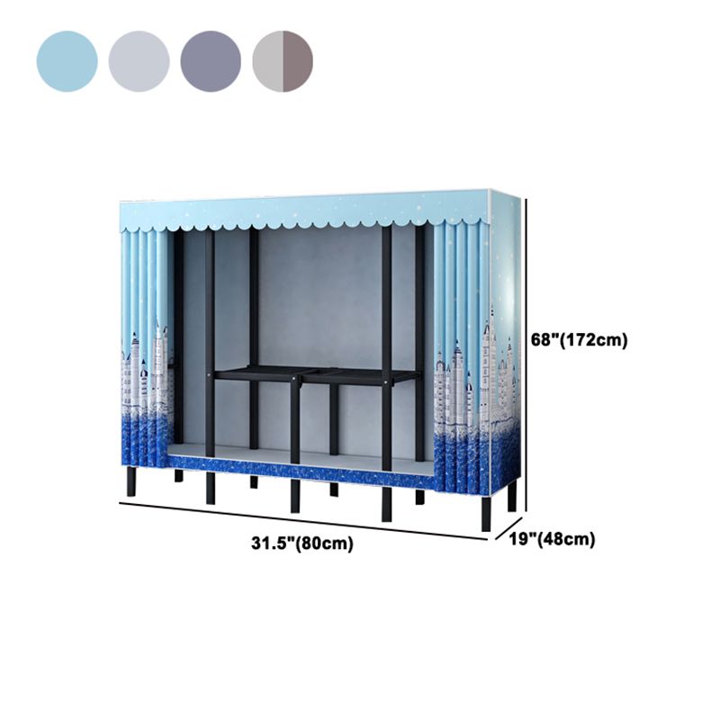 Gabinete de armario de acero de armario de estilo plegable de estilo contemporáneo para el hogar para el hogar