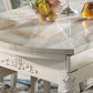 Glam Round Marble Top Dining Table with Solid Wood Legs for Home Clearhalo 'Dining Tables & Seating' 'Dining Tables' 'dining_table' 'furn' 'furn_dining_table' 'Furniture' 'Kitchen & Dining Furniture' 1200x1200_e29645ec-8e27-4385-b1f7-83916b140b9b