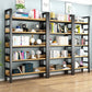 Modern Style Bookshelf Black Frame and Wood Bookcase for Office Clearhalo 'Bookcases' 'furn' 'furn_bookcases' 'Furniture' 'Office Furniture' 1200x1200_e2985994-50bf-4bf0-ab4e-abca8ee5dd19
