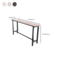 Modern Bar Height Table Rectangular Bar Table with Metal Base Clearhalo 'Bar Furniture' 'Bar Tables' 'bar_tables' 'furn' 'furn_bar_tables' 'Furniture' 'Kitchen & Dining Furniture' 1200x1200_e29917ad-26e5-43c8-96f9-485e1e60ce2b