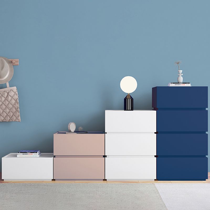 Cassa di accento rettangolo da 21 "contemporanei, cassa di legno con cassetti