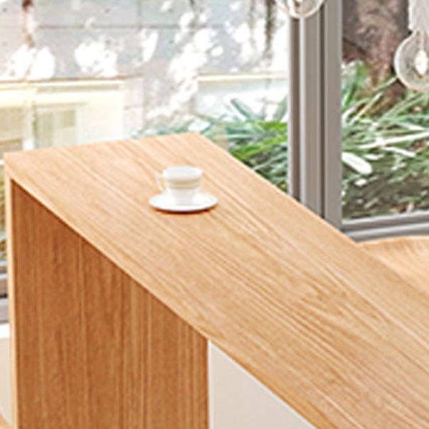 Brown Industrial Style Bar Table Solid Wood Coffe Shop Casual Bar Table Clearhalo 'Bar Furniture' 'Bar Tables' 'bar_tables' 'furn' 'furn_bar_tables' 'Furniture' 'furniture_bar_tables' 'Kitchen & Dining Furniture' 1200x1200_e29c9d39-3e85-4624-9744-55efd27a0f51