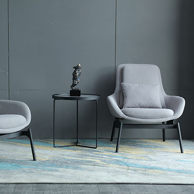 Linen Armless Chair 29.52" Wide Accent Chair with Cushion Back for Living Room Clearhalo 'Accent Chairs' 'accent_chairs' 'Chairs & Seating' 'furn' 'furn_accent_chairs' 'Furniture' 'Living Room Furniture' 1200x1200_e29cb9a7-040f-43b4-9d35-b59e1bd0e465