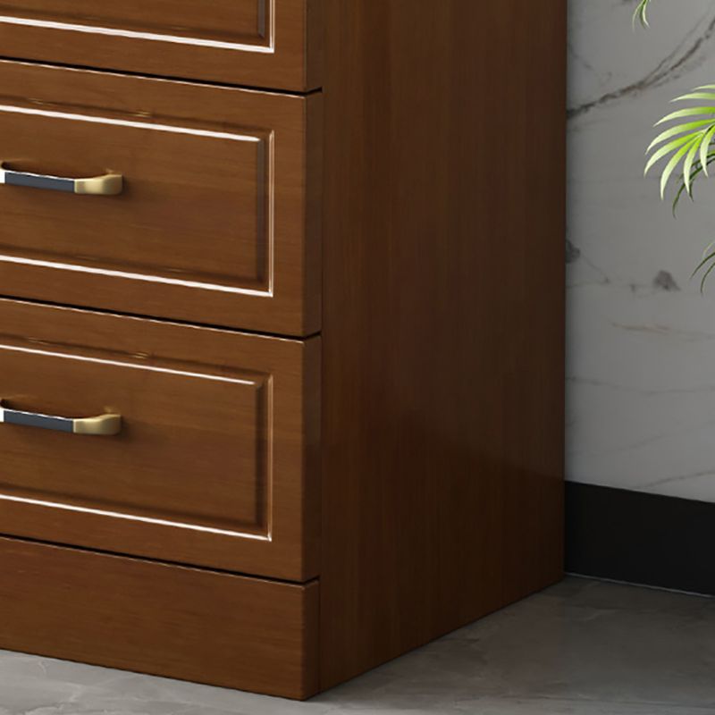 Mid-Century Cabinet 6 - Drawer 3 Shelves Solid Wood Bar Pulls Accent Cabinet