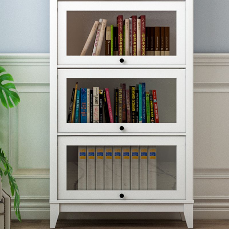 Manufactured Wood Standard Bookcase Vertical Bookcase with Glass Doors Clearhalo 'Bookcases' 'furn' 'furn_bookcases' 'Furniture' 'furniture_bookcases' 'kitchen' 'kitchen_bookcases' 'Living Room Furniture' 'Office Furniture' 1200x1200_e2a0d311-4eb7-4f9e-b33d-92a9681a4f2e