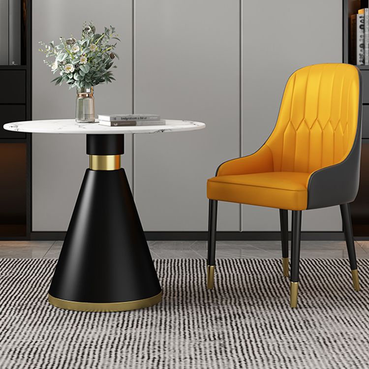 1/2/5 Pcs Metal Modern Dining Set with Round Table Dinette Set Clearhalo 'Dining Room Sets' 'Dining Tables & Seating' 'dining_room_set' 'furn' 'furn_dining_room_set' 'Furniture' 'furniture_dining_room_set' 'Kitchen & Dining Furniture' 'kitchen&dining_furn' 'kitchen' 1200x1200_e2a1ce1b-3228-4dca-8c37-ea00b26bd84b