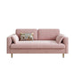 Contemporary Cushions Standard Sofa Velvet Tuxedo Arm Sofa with Pillows