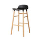 Modern Counter Bar Stool Armless Plastic Indoor Bar Stool with Footrest and Wood Base Clearhalo 'Bar Furniture' 'Bar Stools' 'bar_stools' 'furn' 'furn_bar_stools' 'furniture_bar_stools' 'Kitchen & Dining Furniture' 'kitchen&dining_furn' 'kitchen' 'kitchen_furn' Furniture' 1200x1200_e2a4094e-b8fd-425a-8f92-fb31978482b2
