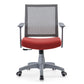 Mesh Mid Back Desk Chair Contemporary Fixed Arms Bureau stoel met wielen