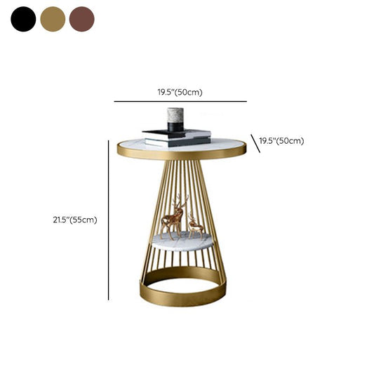 Comodino per accento di pietra glam al comodino per la camera da letto